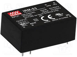 IRM-03-5 Блок живлення Mean Well 5VDC, 600mA