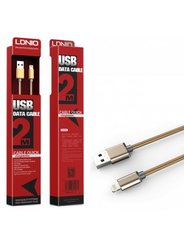 Кабель LDNIO LS17 USB - Lightning 2м