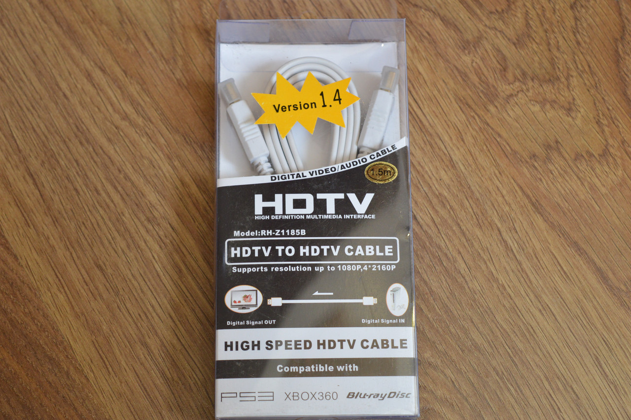 Кабель E-Cable HDMI - HDMI 1,5м плоский белый - фото 1 - id-p547616488