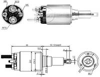 Втягивающее реле стартера DAF 95XF, CF85, XF95.