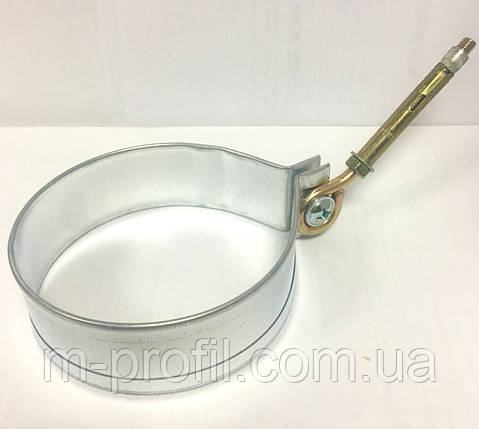 Кріплення водостічної труби 100 мм, цинк, фото 1