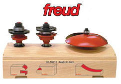 Комплект для меблевих фасадів із трьох фрез (Freud, Італія)