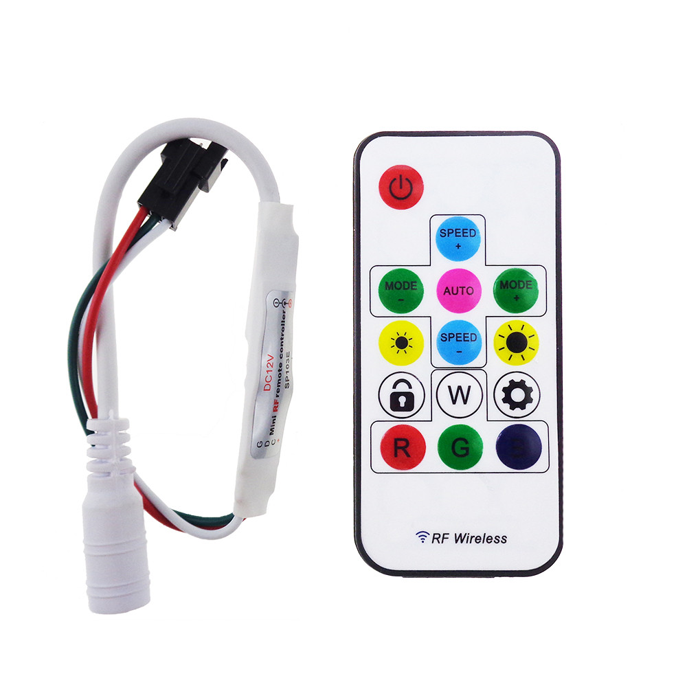 RF RGB Dream контроллер SP103E DC5-24V (14 кнопок) WS2801, WS2811, WS2812, WS2813