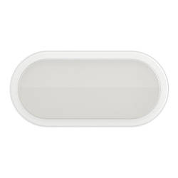 СВІТИЛЬНИК СВІТЛОДІОДНИЙ ПИЛОВОЛОГОЗАХИЩЕНИЙ НАКЛАДНИЙ OVAL-8 8W 6500К БІЛИЙ 26-0024