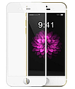 Захисне скло для iPhone 6/6S біле.чорне на весь екран, фото 4