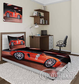 Фотопокрывало "Червоний Порше" (2,2м*2,0м)