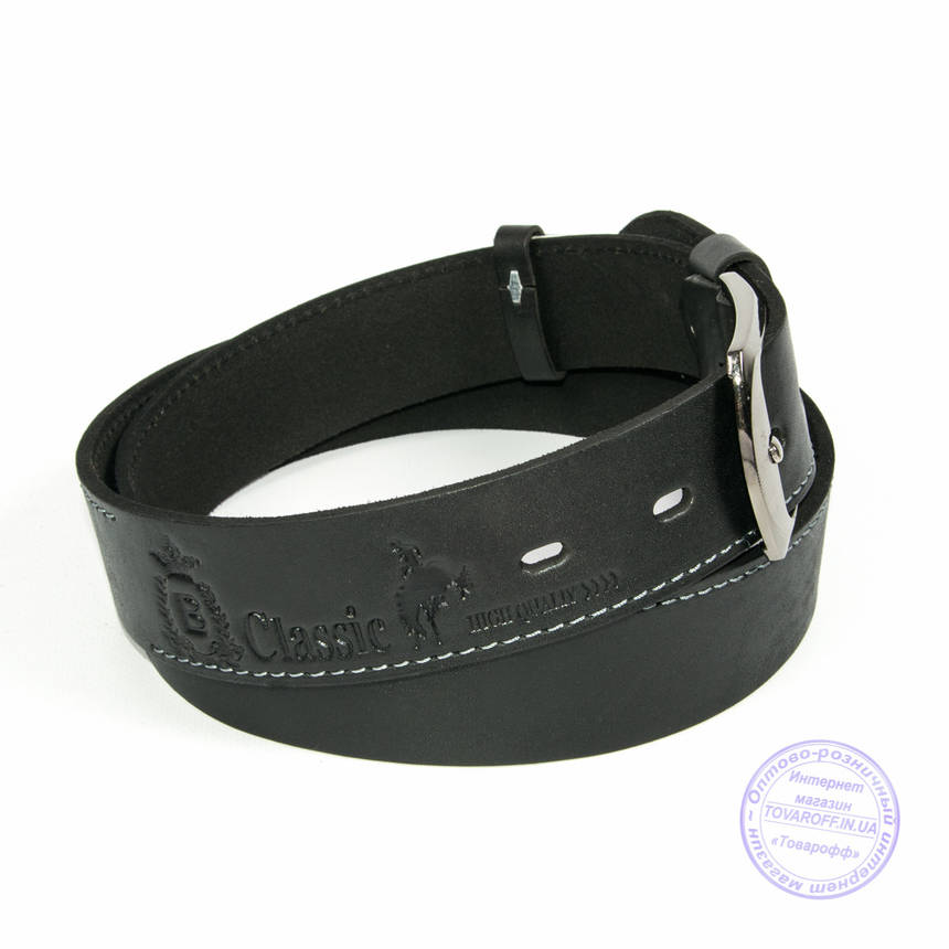 Шкіряний чоловічий ремінь - B-M4-5-1, фото 2