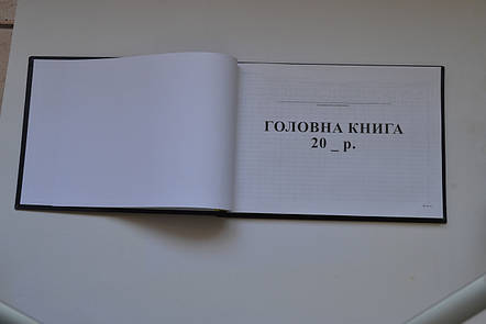 Головна книга, ТП, 96 арк,офс, А4 горизонтальна, фото 2
