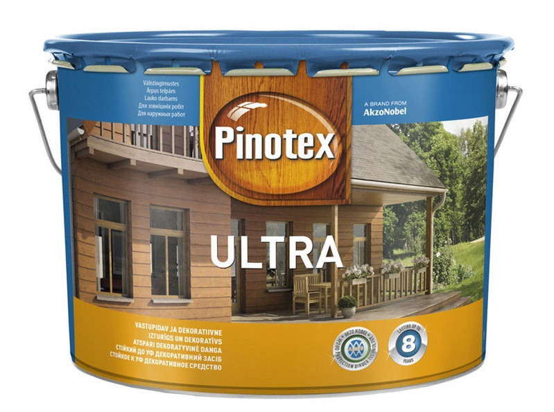 Pinotex Ultra 10л - атомосферостойкое деревозащитное средство - фото 2 - id-p547924887