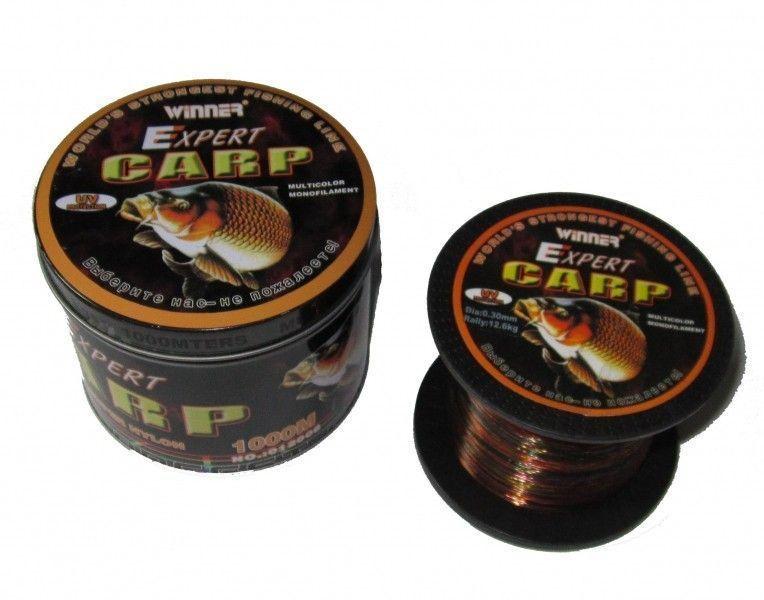 Волосінь WINNER CARP EXPERT 1000м, 0,45 мм хамелеон