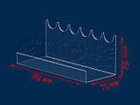 Підставка під електронні сигарети 185х75 мм, акрил 1,8 мм, фото 2