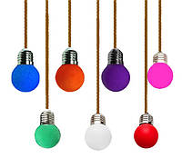 Лампа Lemanso LED G45 E27 1,2W цветной шар / LM705