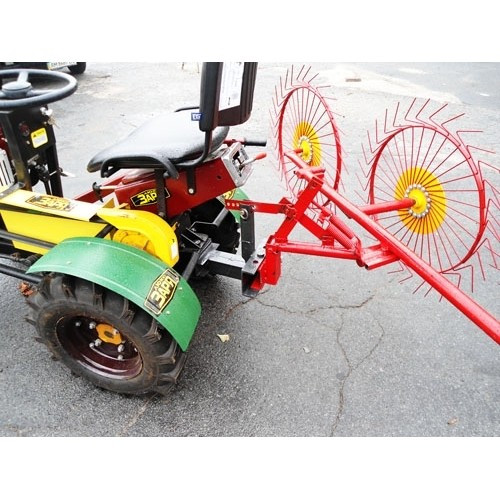 Граблі сіноворошки 4-колісні до мототрактора, мотоблока для збору та перевертання сіна, трави. 85 см