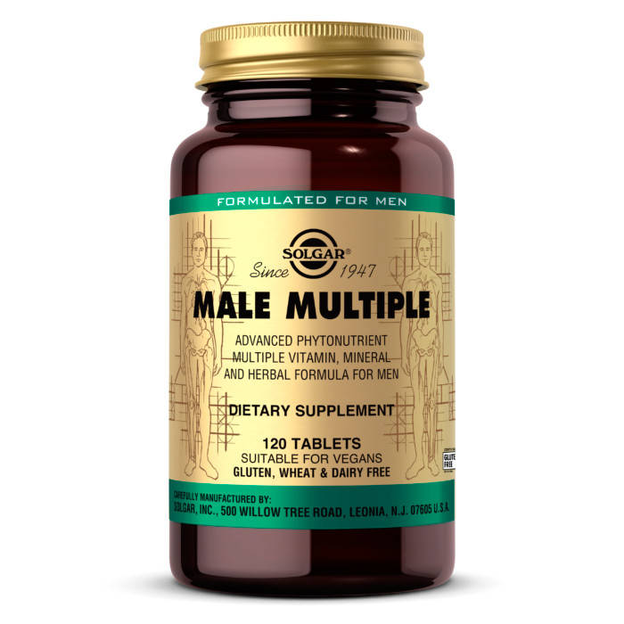 

Витамины для мужчин Male Multiple Solgar 120 таблеток