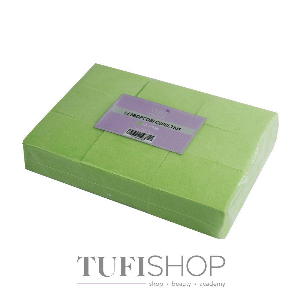

Безворсовые салфетки TUFI profi PREMIUM салатовые 4х6 см 540 шт (0104420)
