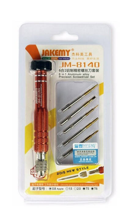 

Набор прецизионных отверток Jakemy JM-8140, 6 предметов.