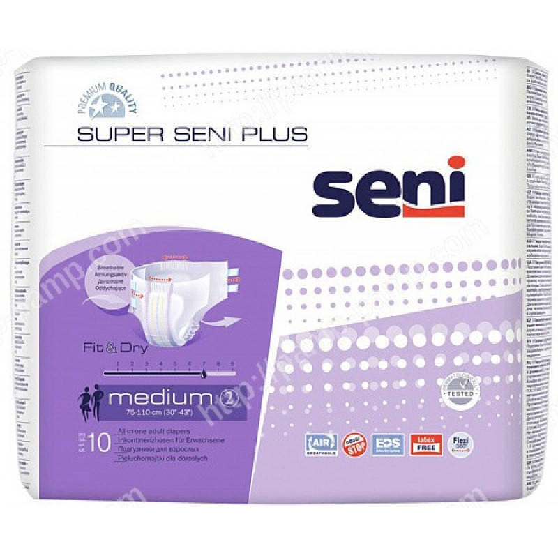 

Подгузники для взрослых Super Seni Plus medium 10 шт
