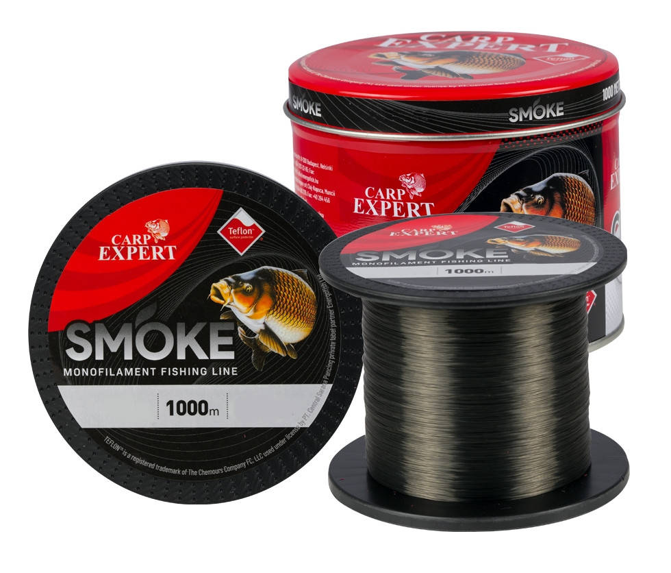 

Леска карповая Carp Expert Smoky Dark Grey Teflon Coated 1000 m 0.25 mm (9.1 kg), Темно-серый