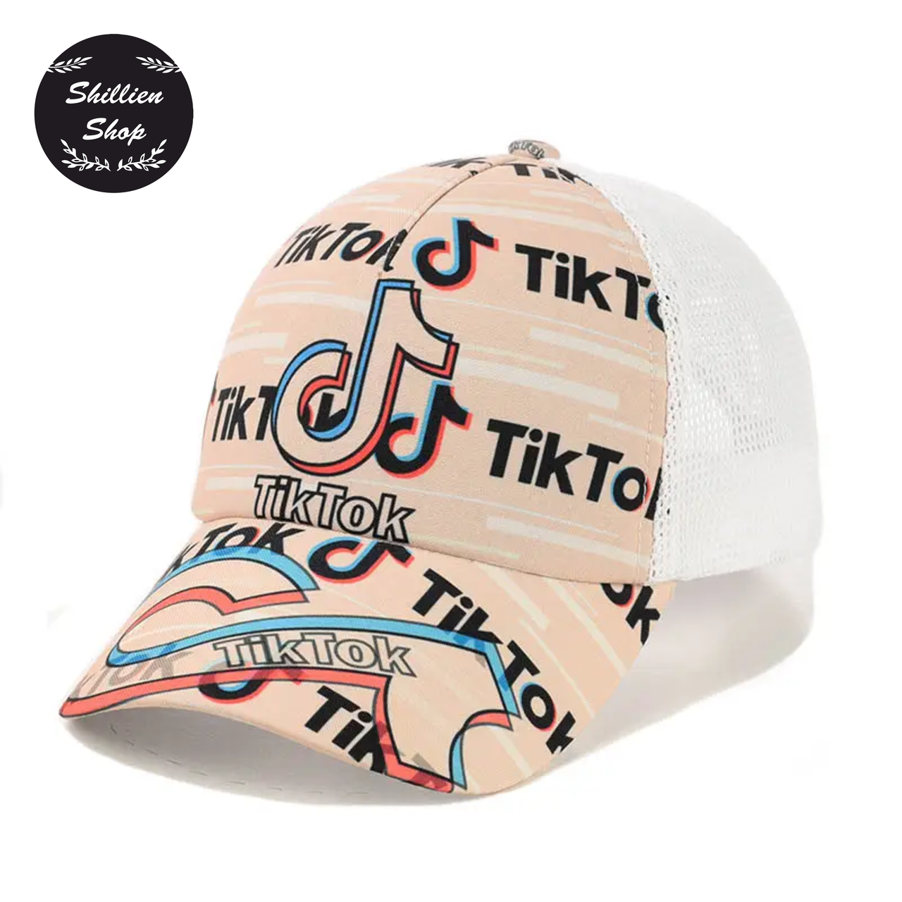 

● Детская кепка бейсболка - ТикТок / TikTok ●, Персиковый