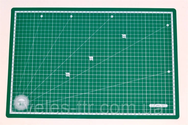 Килимок для різання самовідновлюваний м'який А2 600х450х3мм MORN SUN двосторонній