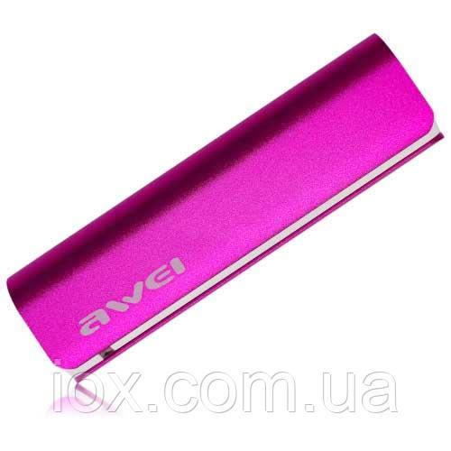 Power Bank AWEI P90K 2600mAh Pink - фото 1 - id-p548066109