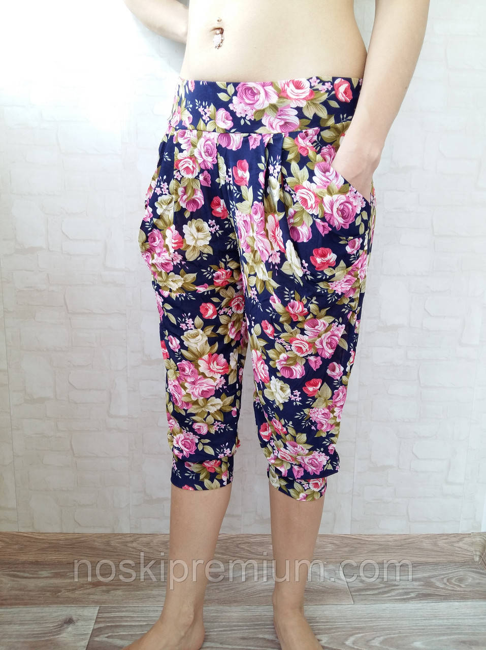 Бриджі жіночі кольорові бамбук Золото New Fashion, асорті, 706