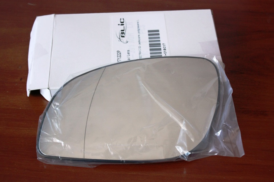 ВКЛАДИШ ДЗЕРКАЛА З ПІДІГРІВОМ ЛІВИЙ OPEL VECTRA C 2002 – 2008 OPEL SIGNUM 2003 – 2008
