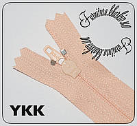 Молния брючная YKK №3 длина 20см персикового цвета №521