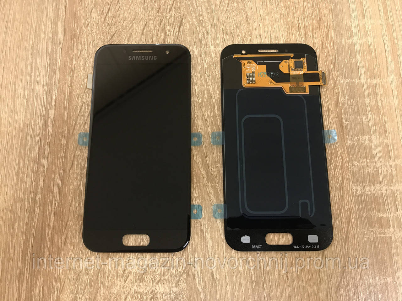 Дисплей Samsung A320 Galaxy A3(2017) Чорний(Black),GH97-19732A, Super AMOLED