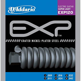 Струни d'addario EXP120 Coated Electric Guitar, 09/42