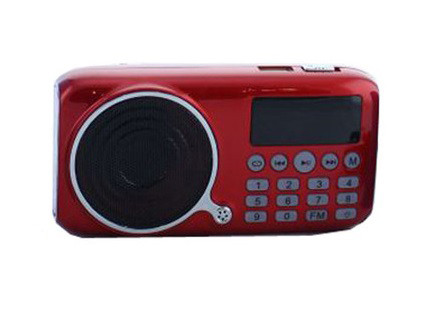 Портативна колонка FM радіо MP3 USB UKC U-11 c акумулятор 18650 і LED-ліхтариком JF11, фото 1