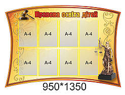 Стенд для школи "Правове утворення дітей"