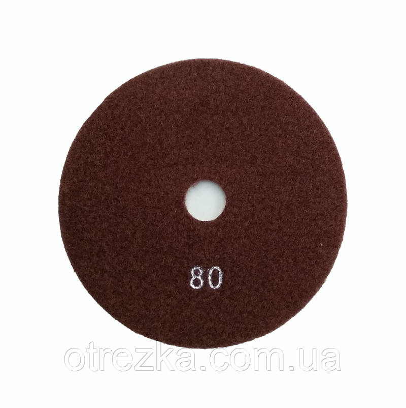 Полірувальні диски "черепашки" 125 мм. Китай зерно 80 (середнє)