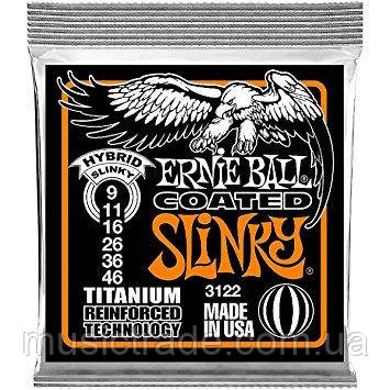 Струни ERNIE BALL 3122 Hybrid Slinky COATED 09/46