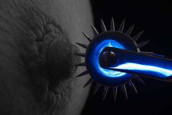 Колесо Вартенберга ♠ Wartenberg Wheel медичне колесо з шипами голками для БДСМ, фото 3