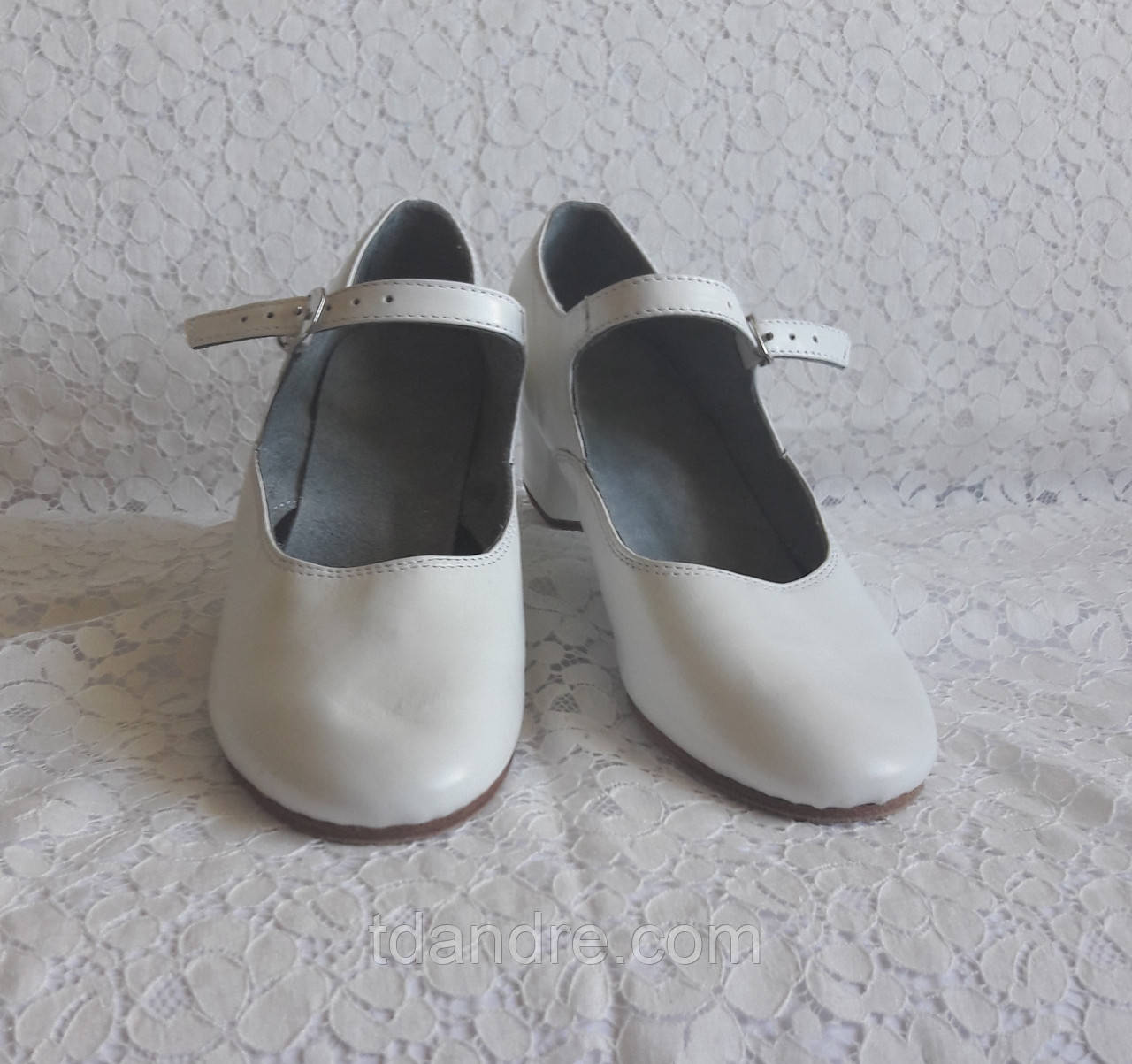 Туфли народные белые на раздельной подошве - фото 3 - id-p397807205