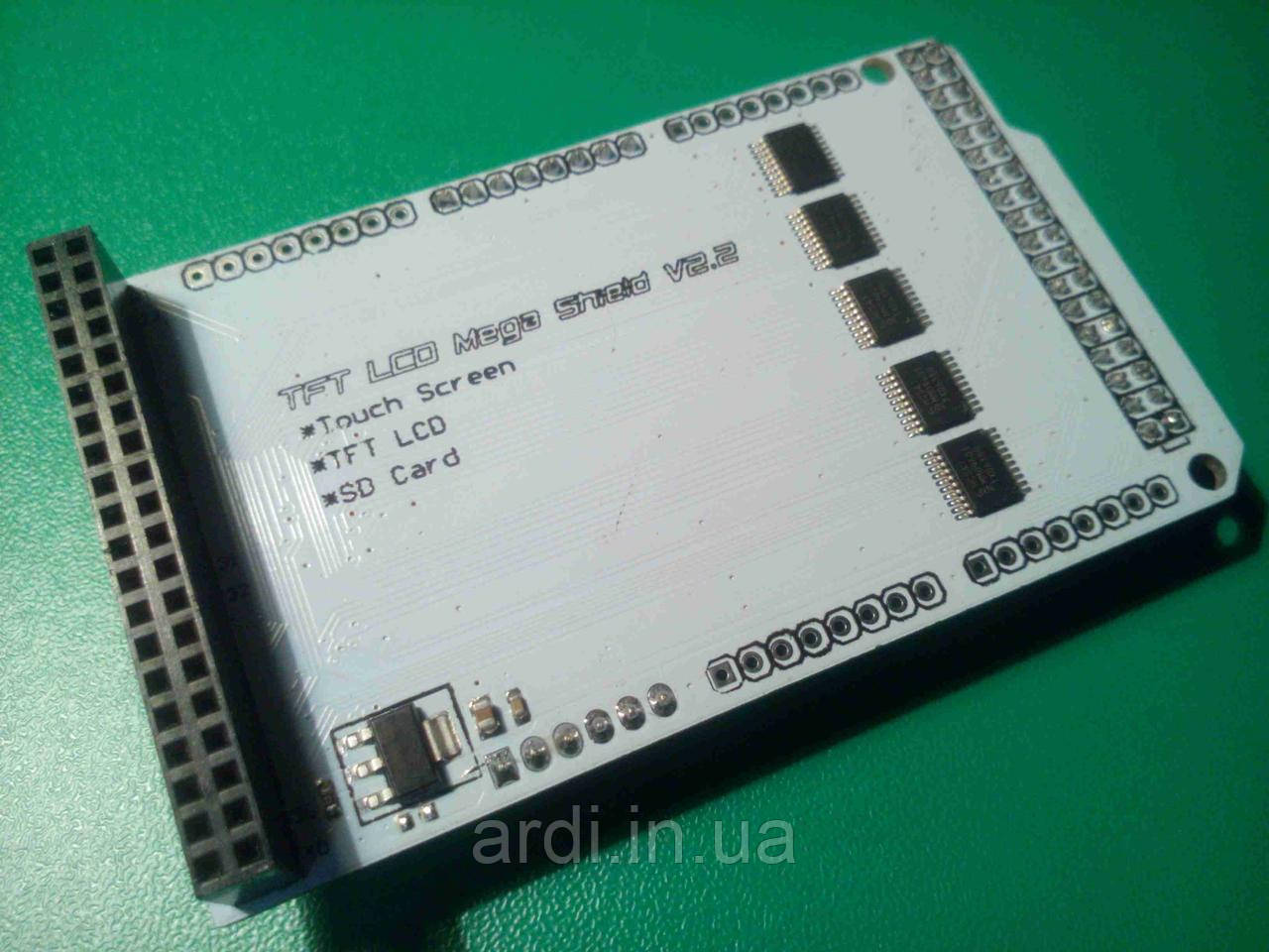 Плата перехідник для TFT дисплеїв Touch LCD Shield Arduino Mega