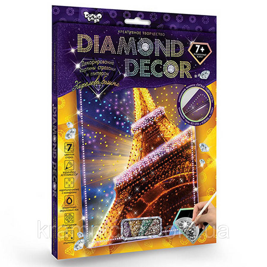 Алмазная мозаика 'DIAMOND DECOR' Эйфелева башня (DD-01-01) - фото 1 - id-p548277977