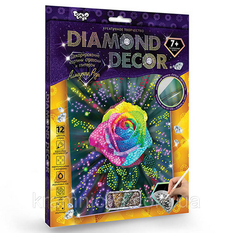 Алмазная мозаика 'DIAMOND DECOR' Роза (DD-01-05) - фото 1 - id-p548277981