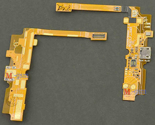 Шлейф LG D285 Optimus L65 Dual Sim з конектором зарядки та мікрофоном, фото 1