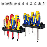 Набір викруток S&R 14 шт SL3.0, SL5.5, SL6.5, РН0, РН1, РН2, РZ0, РZ1, РZ2