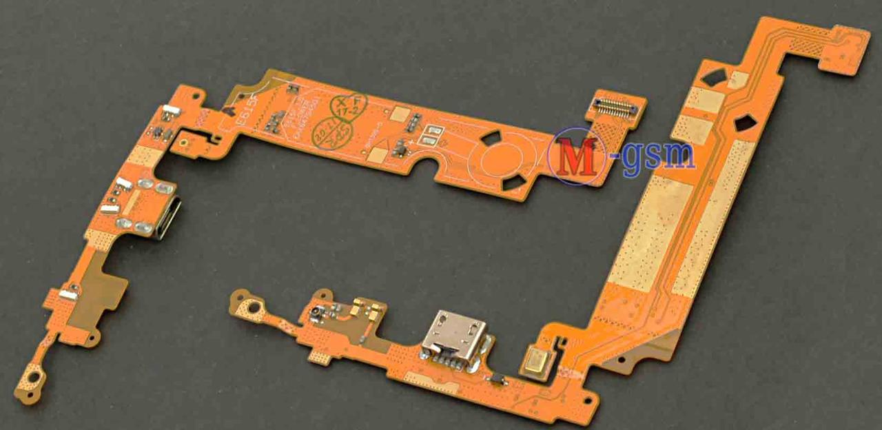 Шлейф LG E615 Optimus L5 Dual з конектором зарядки та компонентами