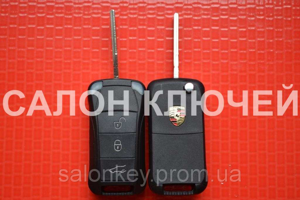 Ключ Porsche викидний корпус 3 кнопки