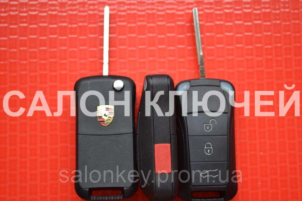 Ключ Porsche викидний корпус 3+1 кнопки