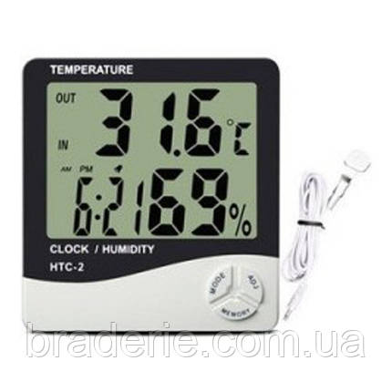 Термометр з гігрометром HTC -2, фото 2