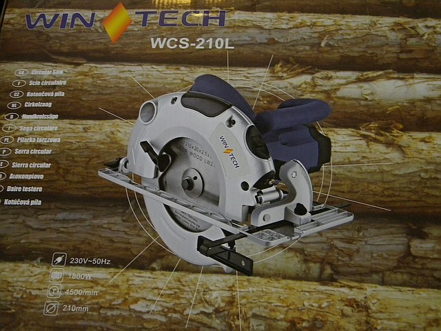 Пила дискова Wintech WCS-210L