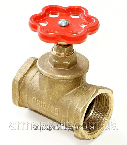 Вентиль запорный латунный 15б1п муфтовый для пара tmax 225°C Ду50 Ру16 ...
