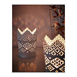 Кашпо-підсвічник малий білий, фото 2