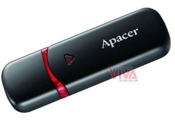 USB флешка Apacer AH333 32 Gb Black - фото 1 - id-p563881523