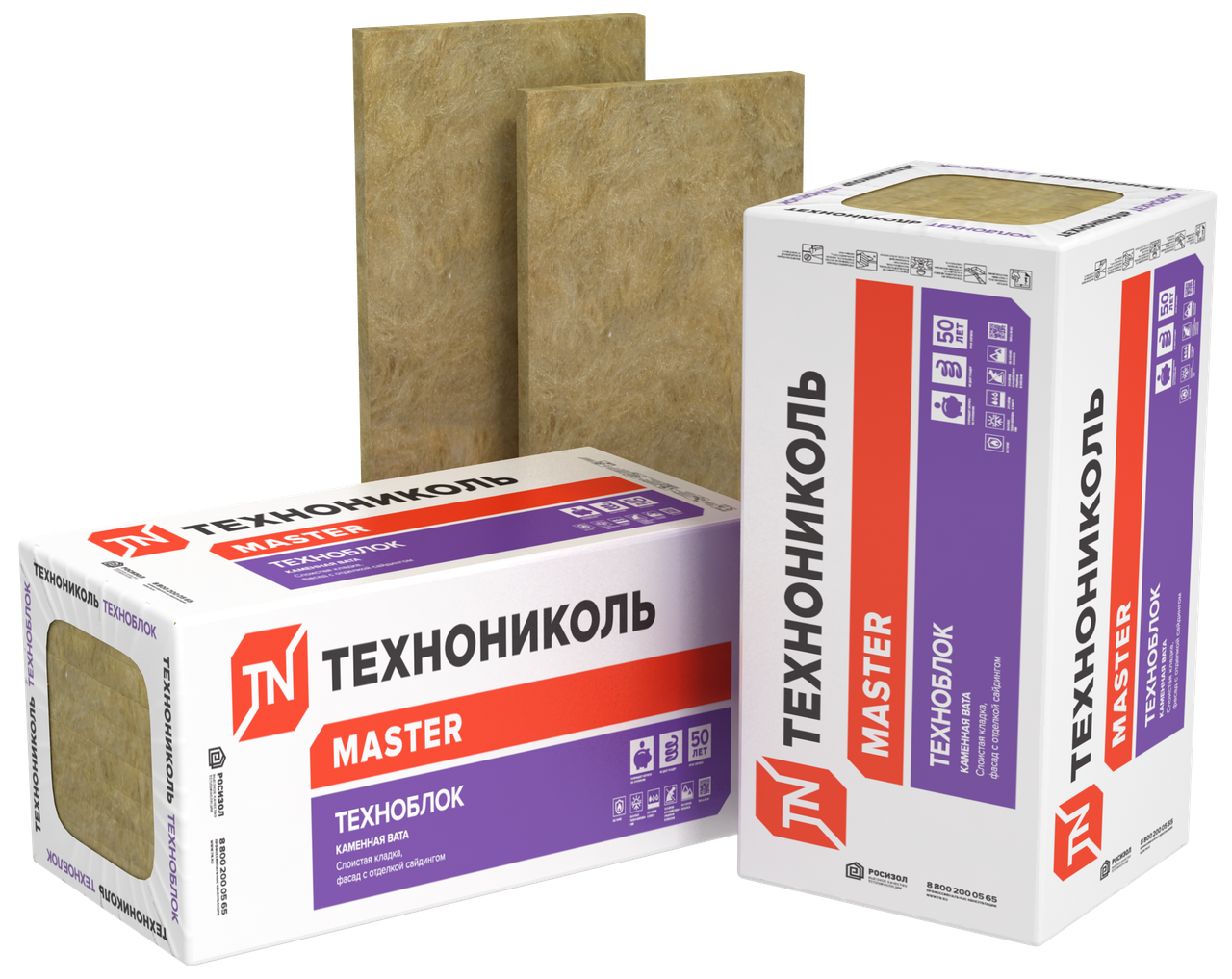 Базальтовий утеплювач Техноніколь 100х600х1200 мм 45 кг/м.куп Техноблок Стандарт